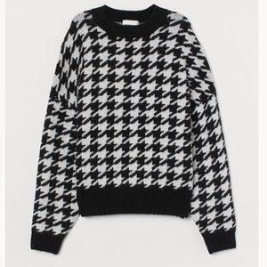 H&M | Houndstooth Knit Sweater NWT